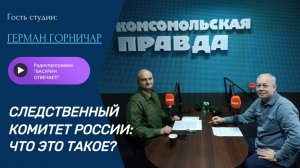Следственный комитет России: что это такое?|Герман Горничар|Радиопрограмма "Басурин отвечает!"