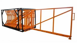 Стеллажи для вертикального хранения листового металла с выдвижными кассетами