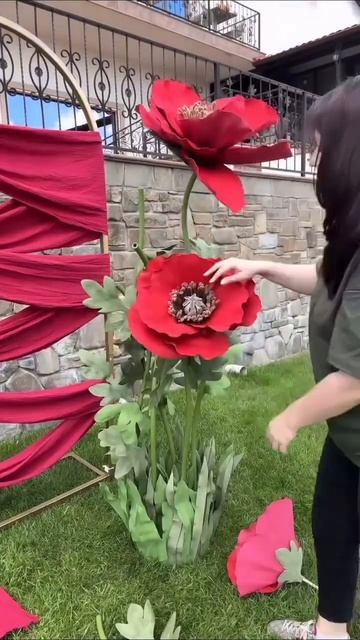 Создаём большие цветы шаг за шагом! #большиецветы #handmade смотреть онлайн