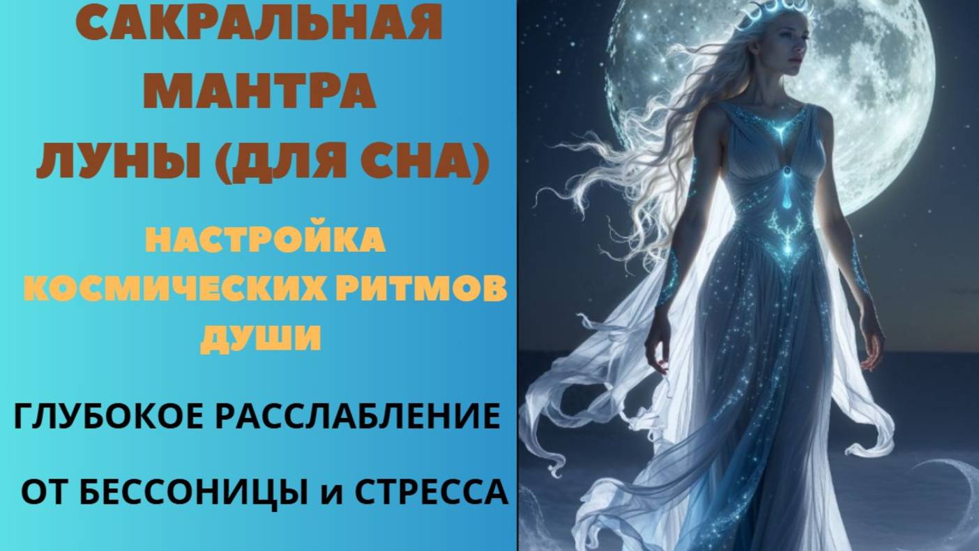 Сакральная Мантра Луны (для сна). Настройка Космических Ритмов Души. Глубокое расслабление.