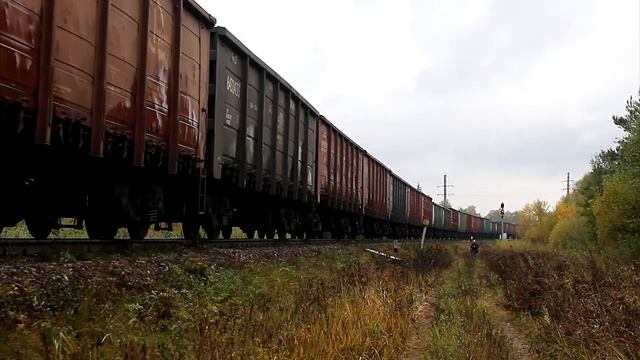 тепловоз 2тэ10мк с грузовым поездом смотреть онлайн