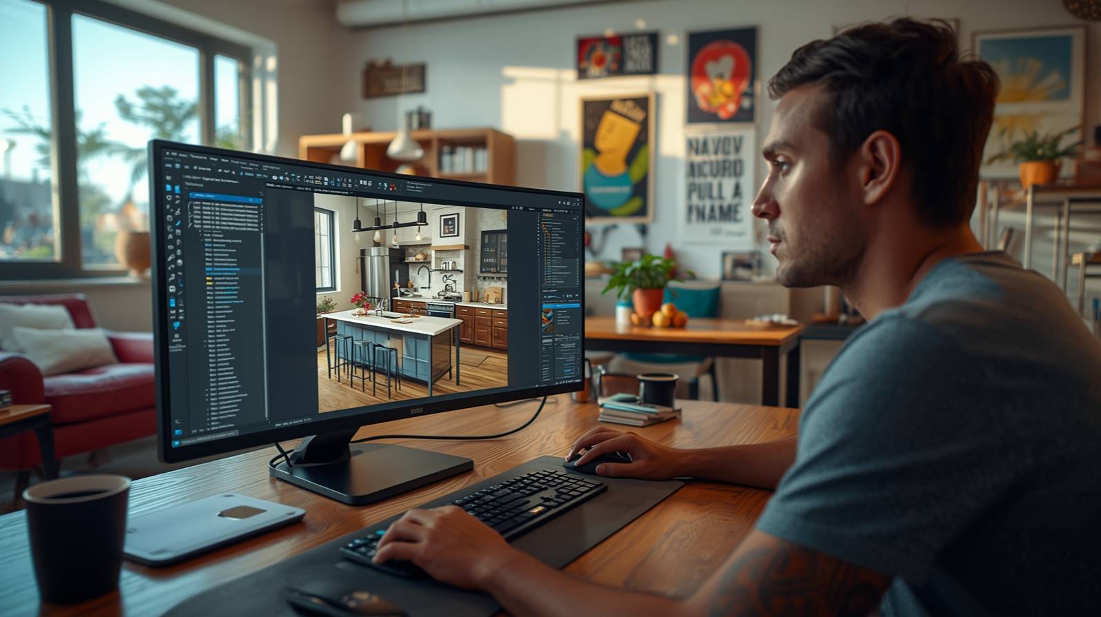 3D max. Работа над проектом интерьера квартиры