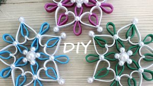 Снежинка из фоамирана мастер-класс красивого декора на Новый год