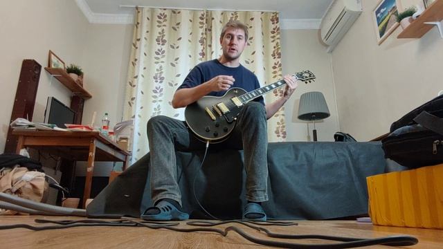 Обзор сборки и звука доработанной китайской реплики Gibson Les Paul Custom чёрная матовая смотреть онлайн