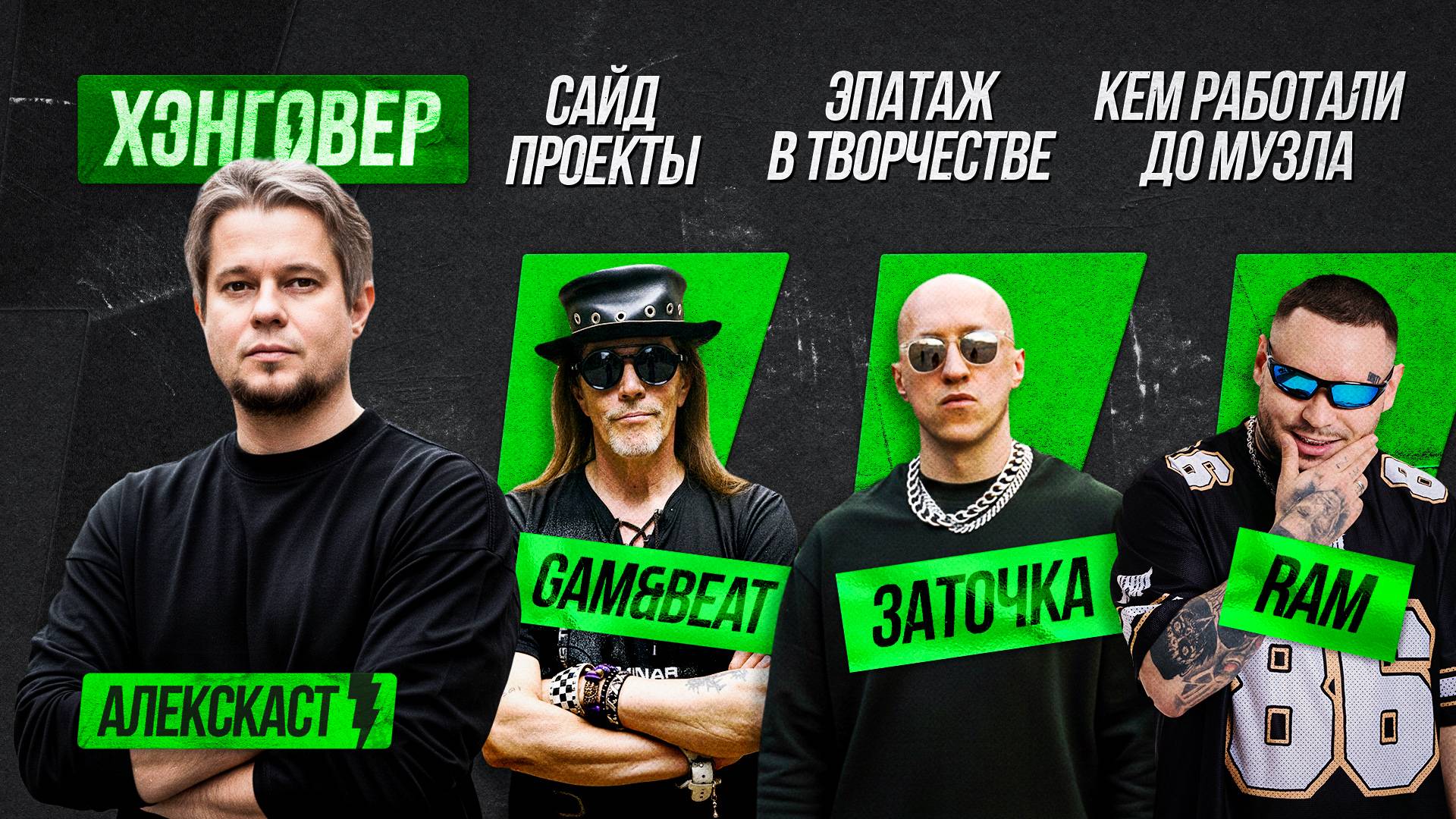 Юра (Заточка), Серега (RAM), ФаГот (GAM & BEAT) на ХЭНГОВЕР ПОДКАСТ