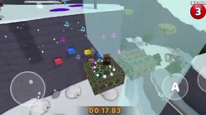 заяц в снежной долине