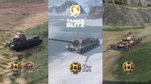 Лучшие бои на Советские техники | Tanks Blitz #Т43 #ЛТТГ #ИСУ152