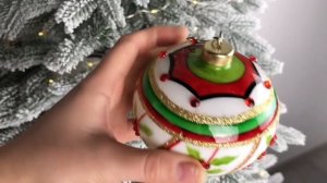 Набор ёлочных шаров и украшений МИЛБЕРН, стекло, 10 см, 4 шт., 6500521A774-набор