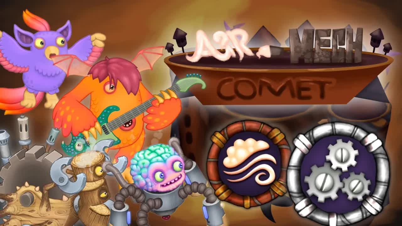 Воздушно-Механическая Комета - Вся Песня (My Singing Monsters, Мои Поющие Монстры, Msm, Мсм)