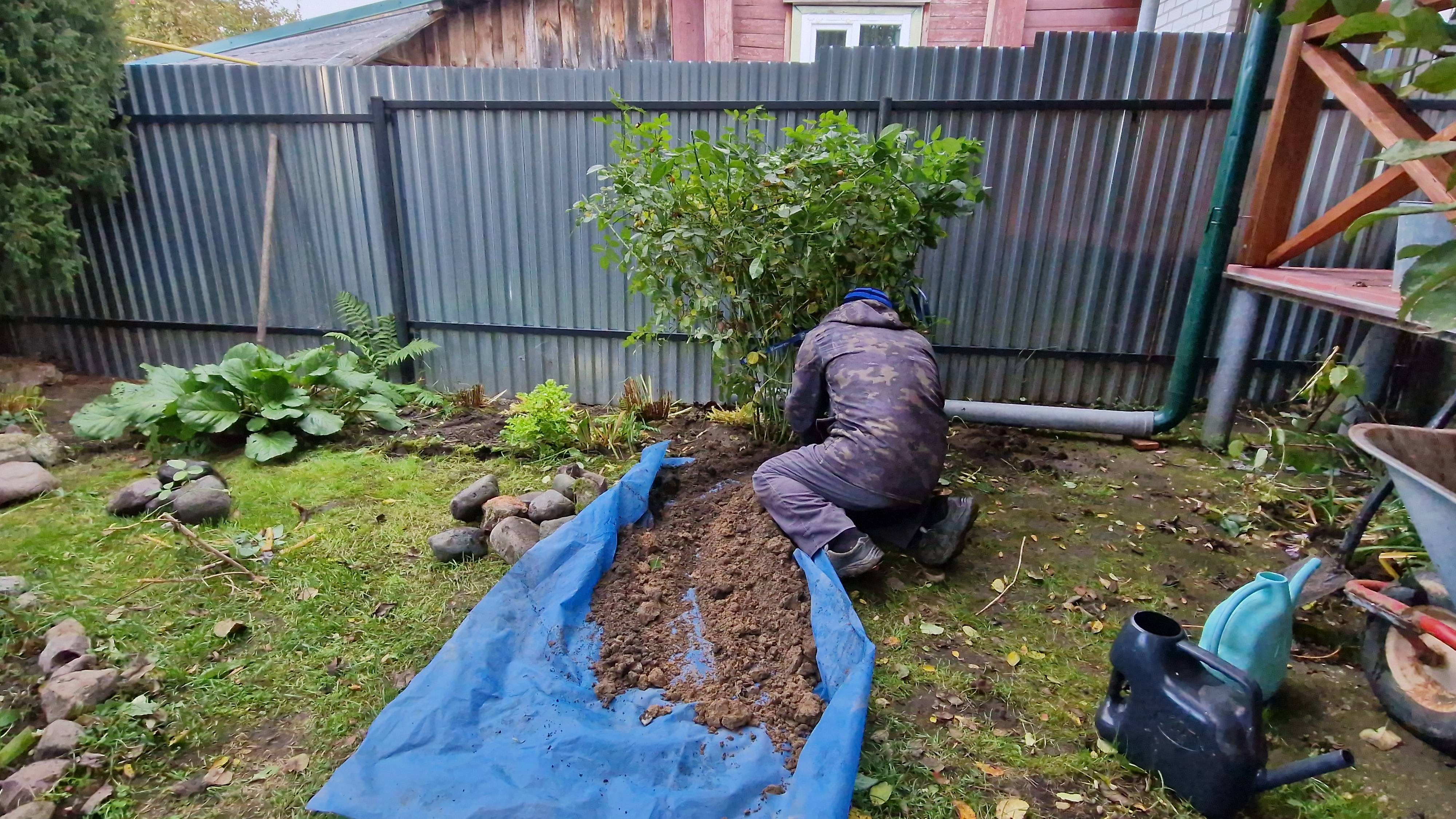 Решили не откладывать до весны и разобраться с этим участком. Разобрал полы в дубае. Пересадка