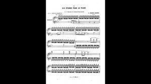 Камиль Сен-Санс (1835–1921), 6 этюдов для фортепиано (1877), op. 52