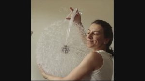 Огромный одуванчик для интерьера, для фотосессий, 50 см. Шёлк.