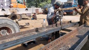 Восстановление самосвала Nissan, ремонт шасси