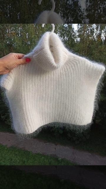 Вязаные манишки из шерсти и козьего пуха. Тел. -89206610982- смотреть онлайн