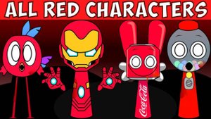 ❤️ EVERY RED OC Characters From Sprunki Wenda Treatment — Все Красные Персонажи! 🔥