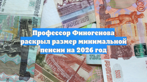 Профессор Финогенова раскрыл размер минимальной пенсии на 2026 год