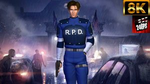 Resident Evil 2 (1998) - Леон, Все Катсцены и Концовки. (″Special″ Улучшенное качества до 8K)