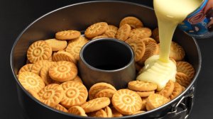 Nur 1 KEKS und 1 Kondensmilch! Das beste hausgemachte Dessert in 5 Minuten! Du brauchst keinen Ofen!