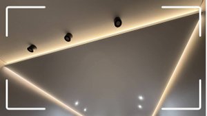 Натяжной потолок на парящем профиле