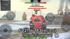Протей (Голдовые) VS FV215b 183 (Фугасы) в Tanksblitz #vs #tanksblitz #танкблиц