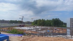 Строительство торгово-выставочного центра у станции канатной дороги || Город Бор, ул. Луначарского