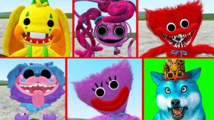 Все скримеры хагги вагги 2 в гаррис мод и в майнкрафт! poppy playtime chapter 2 huggy wuggy