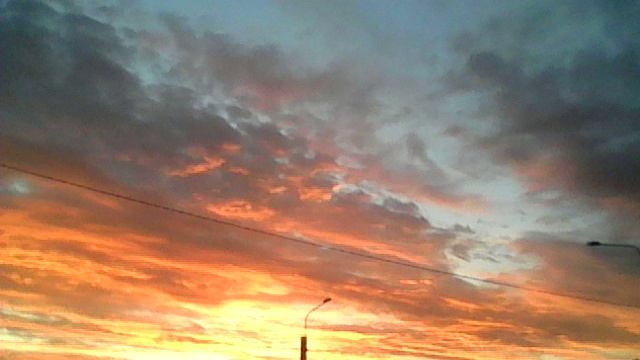 Ещё один красивый закат возле Финского залива. смотреть онлайн