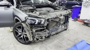 Mercedes-Benz GLE Полная оклейка в матовый полиуретан