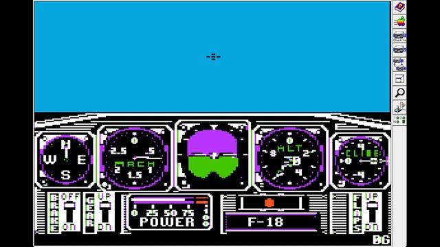 Chuck Yeager's Advanced Flight Trainer (1987) [Apple II]