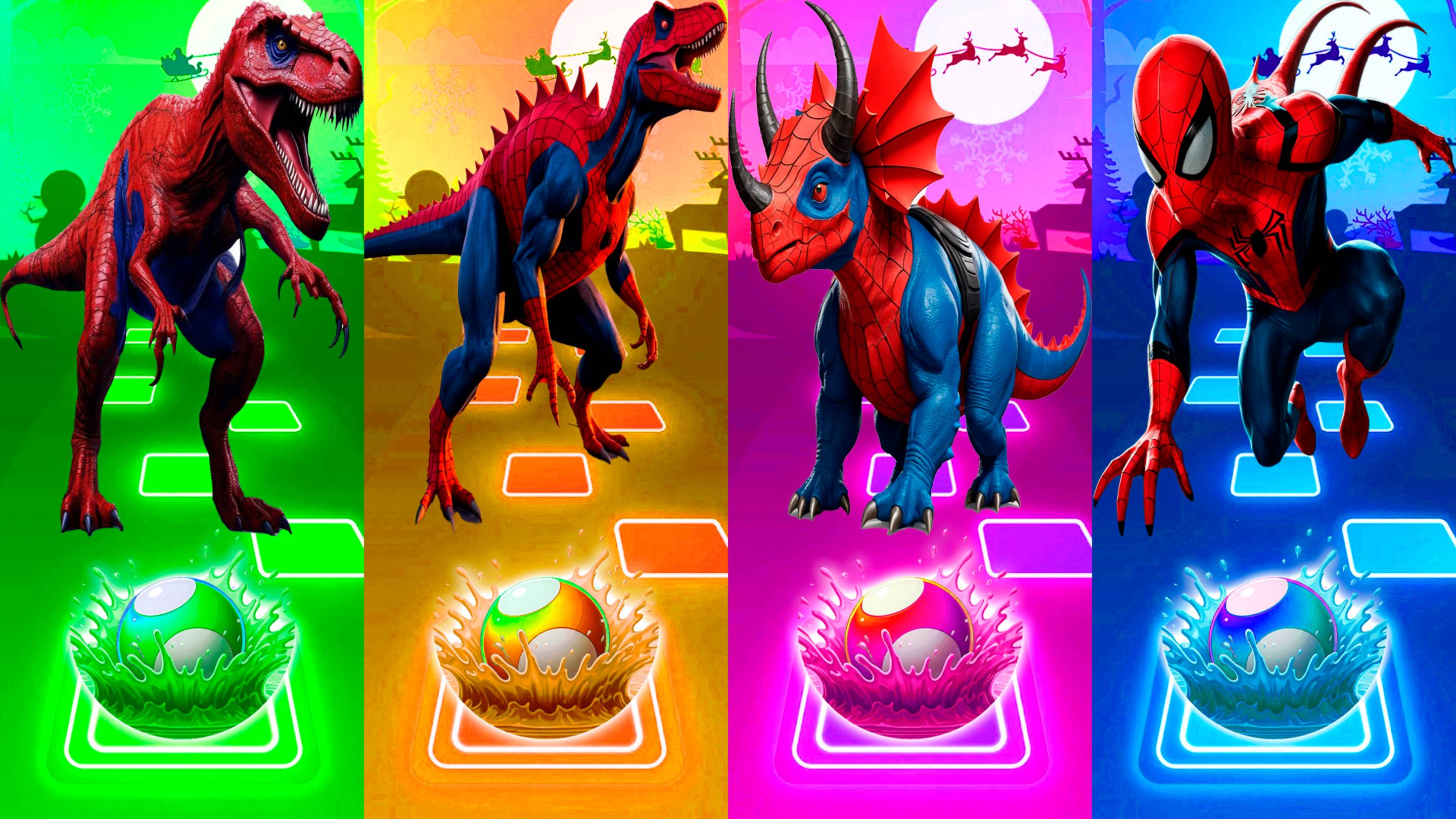 Coffin Dance Динозавры 198 уровень - Мультики про Динозавров | МУЛЬТФИЛЬМЫ ДИНОЗАВРЫ в Tiles Hop