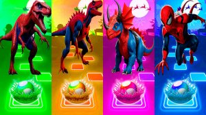 Coffin Dance Динозавры 198 уровень - Мультики про Динозавров | МУЛЬТФИЛЬМЫ ДИНОЗАВРЫ в Tiles Hop