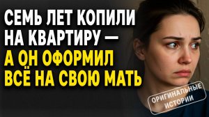 СЕМЬ ЛЕТ копили на КВАРТИРУ — а он ОФОРМИЛ всё на СВОЮ МАТЬ…СЛУШАТЬ АУДИОРАССКАЗЫ