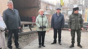 Ольга Мартус поблагодарила назаровцев за сбор гуманитарной помощи