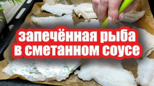 Сочная рыба в нежном сметанном соусе — простой рецепт на ужин