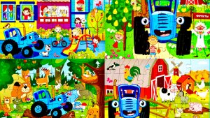 Пазл 🧩 Синий Трактор 🚜 собираем вместе. Видео для детей