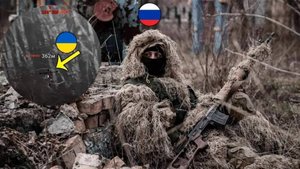 Российский снайпер ликвидировал элитного снайпера Украины в ожесточённом бою точным выстрелом.