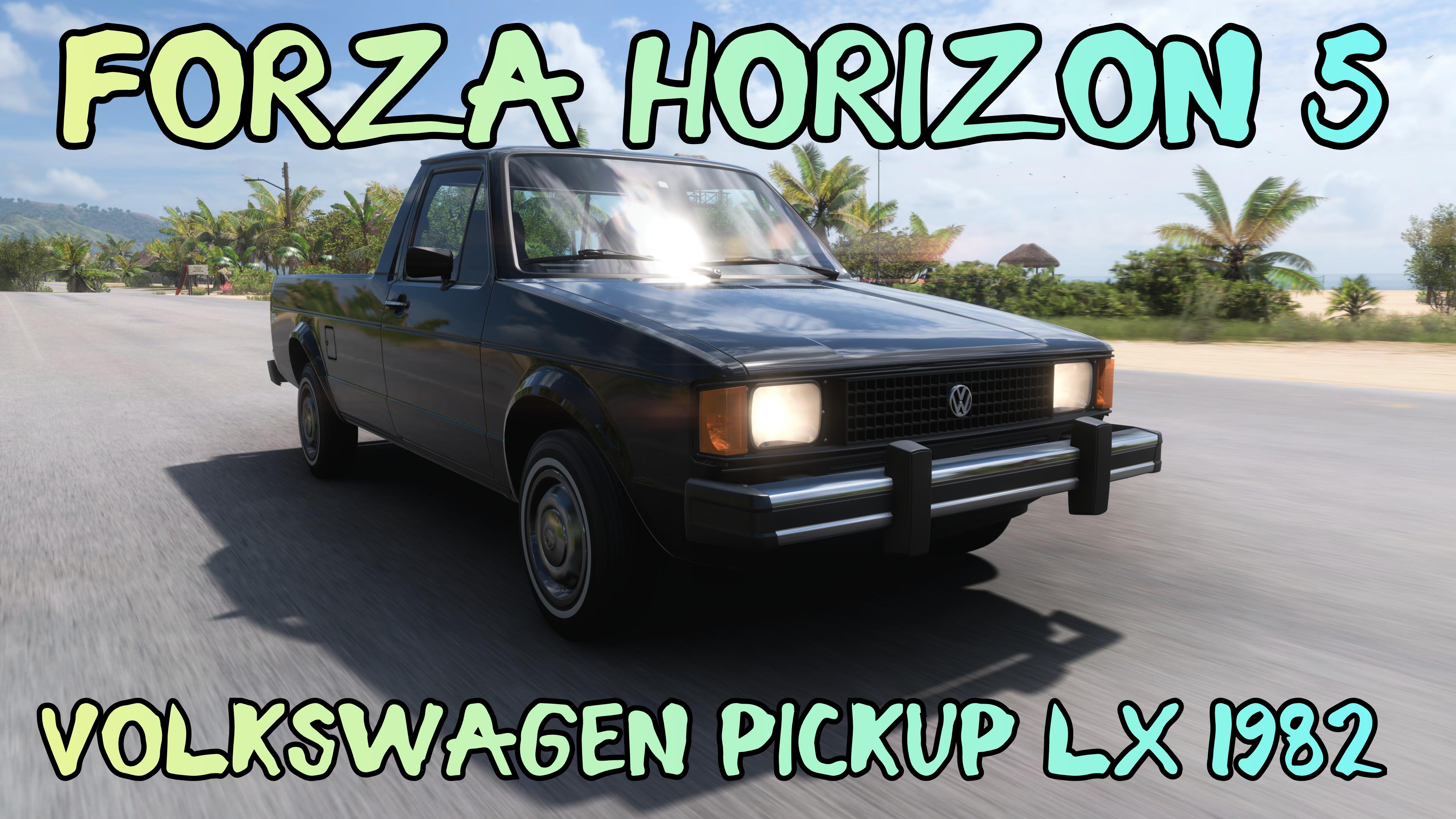 Классика в действии — Volkswagen Pickup LX 1982 покоряет трассы Forza Horizon 5.