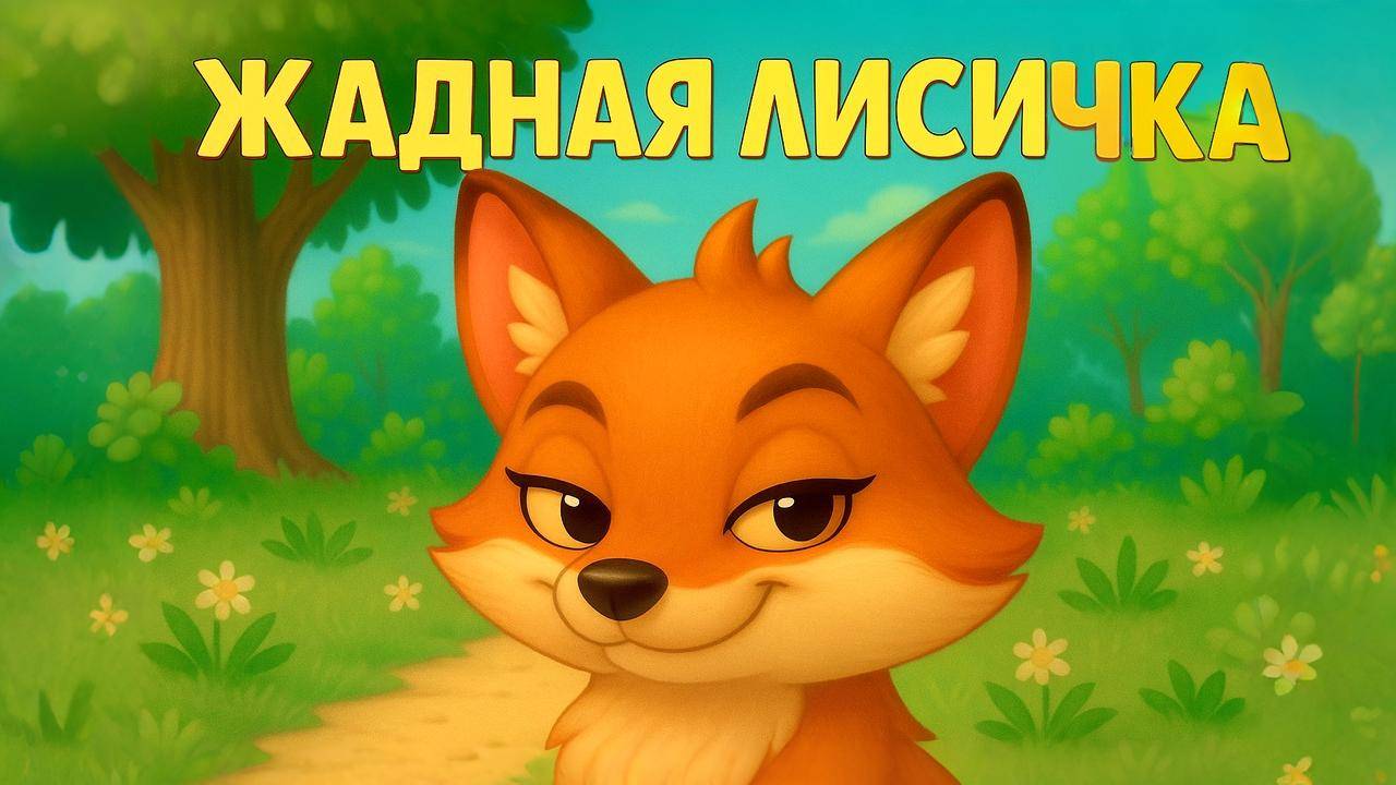 🌞Сказка Жадная Лисичка - Мультик для детей про лисичку, которая очень хотела есть смотреть онлайн