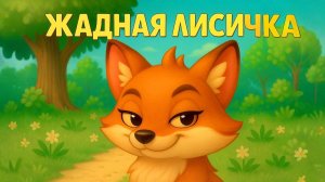 🌞Сказка Жадная Лисичка - Мультик для детей про лисичку, которая очень хотела есть