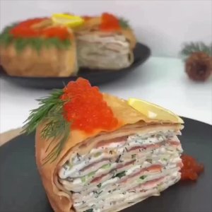 💥 Новогодний закусочный торт