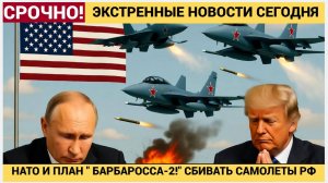 НАТО ГОТОВИТ „ПЛАН БАРБАРОССА-2“ СБИВАТЬ РУССКИЕ САМОЛЁТЫ БЕЗ СПРОСА! ЧТО ПОЛЕТИТ В ОТВЕТ
