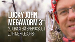Megaworm от Lucky John: проводка, оснастка, цвета, Приманка для пассивной рыбы весной и осенью