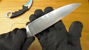 Кевларовые защитные перчатки из Китая! Режу их ножом!