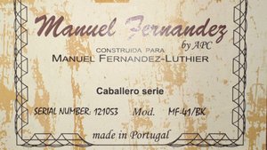 Гитара Manuel Fernandez MF-41 BK - Hallelujah ( Leonard Cohen )