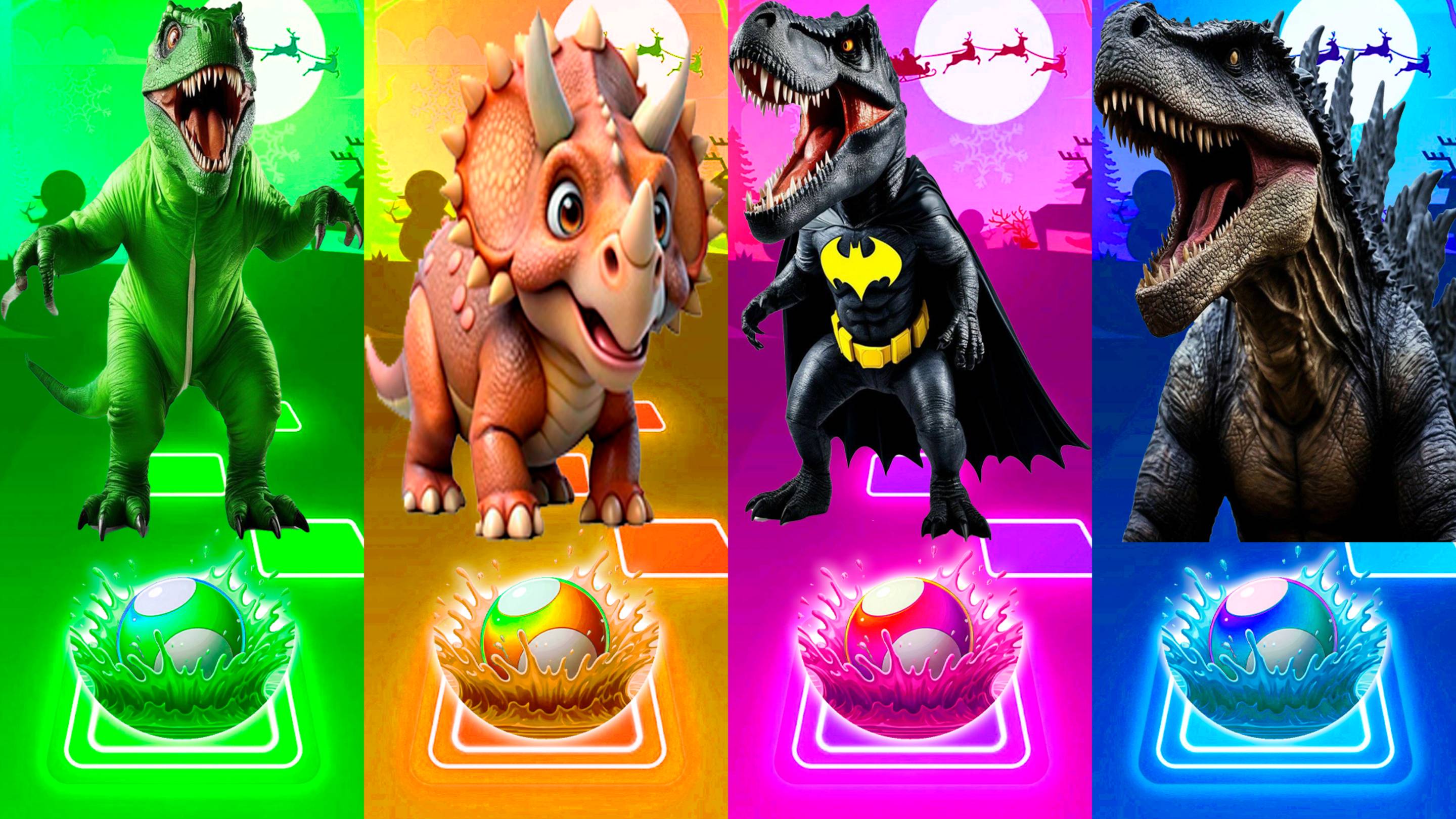 Coffin Dance Динозавры 197 уровень - Мультики про Динозавров | МУЛЬТФИЛЬМЫ ДИНОЗАВРЫ в Tiles Hop