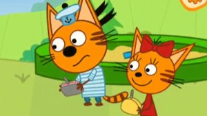 Три кота. Монстр трак. Гонки. Мультфильм игра