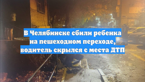В Челябинске сбили ребенка на пешеходном переходе, водитель скрылся с места ДТП