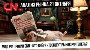 Анализ рынка 21 октября. МИД РФ сказал одно, а CNN другое. Рынок падает в обморок! Что будет дальше