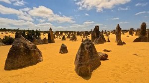 Pinnacles Desert 4K – Nature’s Abstract Art in Western Australia.