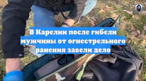 В Карелии после гибели мужчины от огнестрельного ранения завели дело